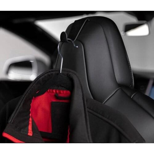 Durable Aluminum Coat Hook Seat Headrest Clothes Hanger Seatback Suit Holder for Tesla Model S X Auto Interior Accessories New