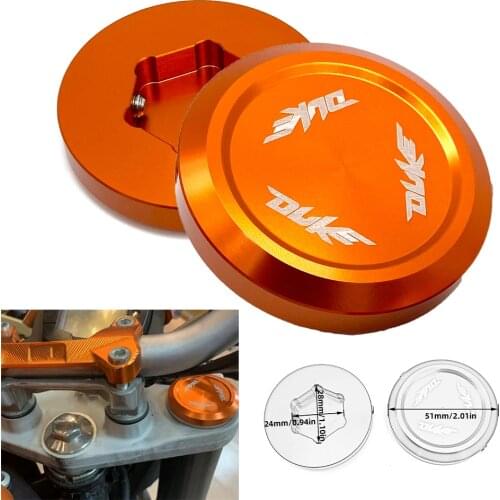 REALZION Motorcycle Motorcycle CNC Aluminum Front Fork Suspension Top Cover Cap for KTM DUKE 125 200 250 390 690 990 1090 1190