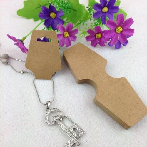 Folding Bracelet Necklace Jewelry Display Card with 2 hole, Pendant Card DIY Hand Chain Accessories Packing Card 100pcs/lot