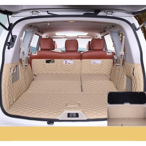 Special 3D No Odor Waterproof Boot Carpets Cargo Liner Rugs Full Set Car Trunk Mats for 2012-2020 Year Nissan Patrol Y62