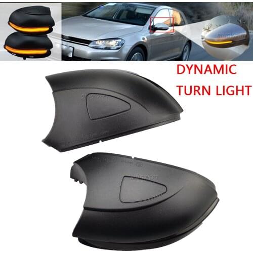 For VW GOLF 6 MK6 GTI R32 08-14 Touran LED Dynamic Turn Signal Light Side Wing Rearview Mirror Indicator Lamp With Bottom Shell