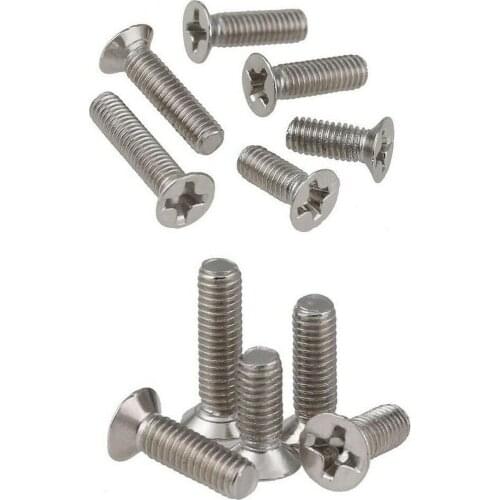 500pcs M1.4 M1.6 Nickel-plated cross countersunk head screws electronic glasses screws