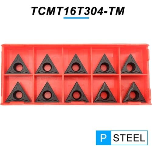 10PCS TCMT16T304 TM PC4125 High Quality Internal Turning Tool TCMT 11T304 Carbide Inserts CNC Lathe Cutter Tool For Steel