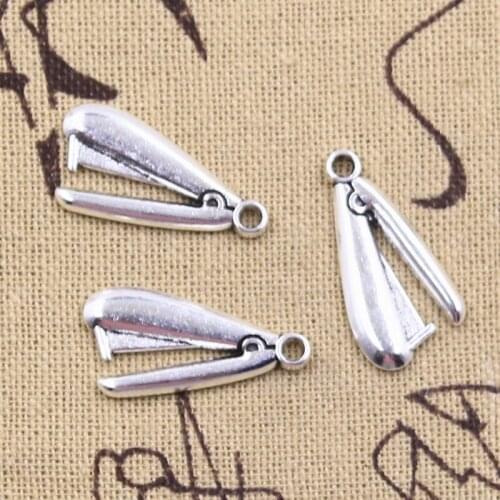 12pcs Charms Stapler Stapling Machine 25x12mm Antique Silver Color Pendants Making DIY Handmade Tibetan Finding Jewelry