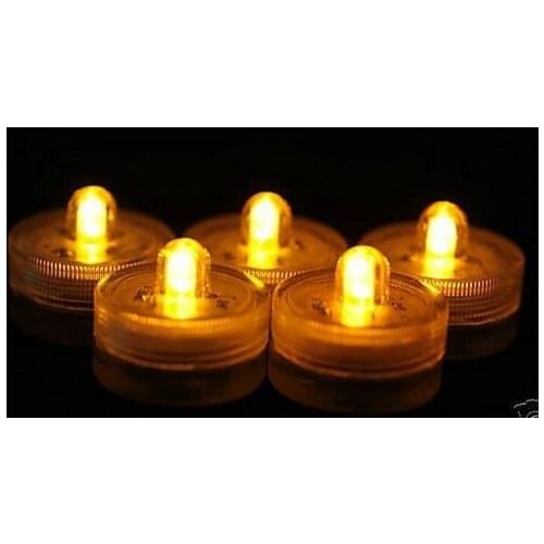 120PCs/LOT TEA LIGHT SUBMERSIBLE WATERPROOF LED FLORAL LIGHT WEDDING/Christmas/Valentine PARTY Floralytes Decor-9 colors option