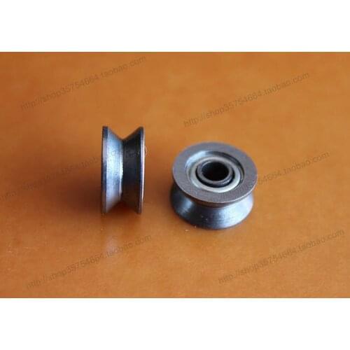 15pcs V624ZZ V groove roller wheel ball bearings 4*13*6 mm embroidery machine pulley bearing V624 624V (Carbon steel)