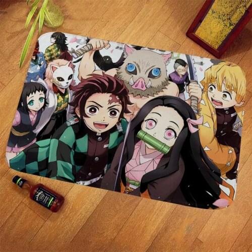 3D Demon Slayer Rugs kamado nezuko Anime Carpet Outdoor Rug Kids Bedroom Kawaii Rugs Movie Floor Mat Living Room Cartoon Carpet