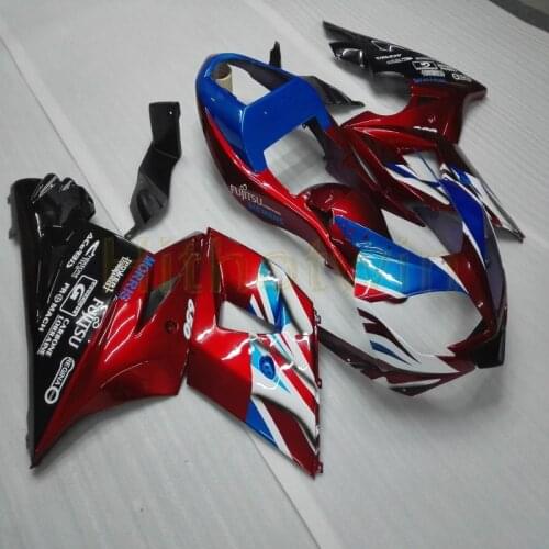 5Gifts+Custom red blue Motorcycle cowl for 600 2003 2004 2005 650 2003-2005 ABS motor Fairing kit M2