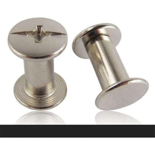 Sex 5 Chicago screw Pair Lock Screws Nuts Vis Inoxydable Female Rivet Daughter Bolt Double Ended Bolts Rivets Sets Tornillos Kit