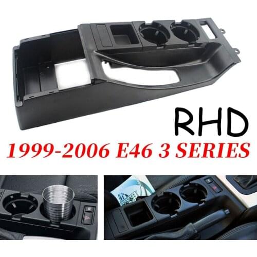 51168217953 Center Console Water Cup Holder Base Saddle Frame for-BMW 3 Series E46 325I 328I 330I M3 305 2002-2006 RHD