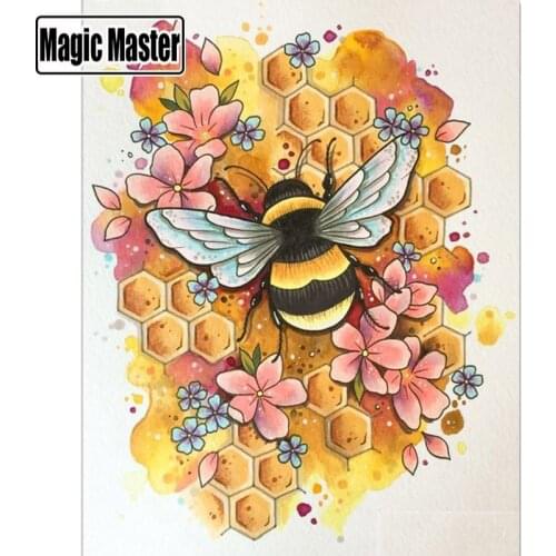 Full Square/Round Drill 5D DIY Diamond Painting "Flower bee" Embroidery Cross Stitch 3D Home Decor