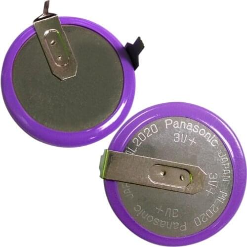 4pcs/lot Panasonic ML2020 Car Key Fobs Rechargeable Battery Button Lithium Batteries Cell With Legs 90 degrees for BMW ML 2020