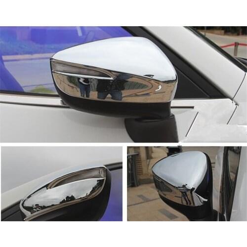 2Pcs/Pair Car Auto Exterior Front Side Rearview Mirror Cover Trim Styling Sticker For Mazda CX-5 2015 Car-covers