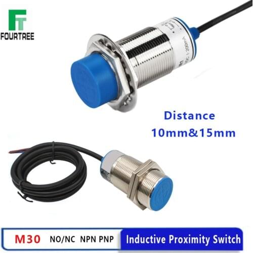 M30 Proximity Sensor Inductive Approach Switch Metal Detect Distance 10mm 15mm NO NC NPN PNP LJ30A3 -BX/AX/ BY/AY/EX/DX/DZ/EZ