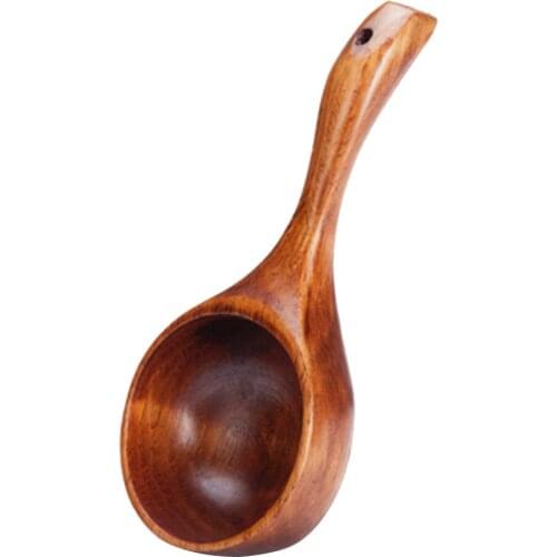 Wood Spoon Soup Ladle Wooden Cooking Scoop Spoon Catering Tableware Wooden Kitchen Utensils