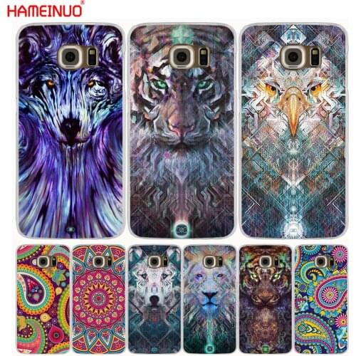HAMEINUO Animal avatar pattern art cell phone case cover for Samsung Galaxy S7 edge PLUS S8 S6 S5 S4 S3 MINI