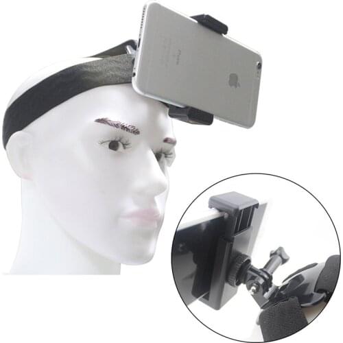 Universal Phone Head Mount Strap For GoPro Camera Phone Clip Holder Head Strap Belt for Smartphone Outdoor Sports