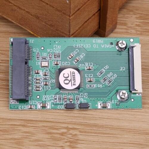 Mini SATA mSATA PCI-E IPOD SSD to 40pin 1.8inch ZIF CE Converter Card Converter for Bitcoin Miner Mining 1pc