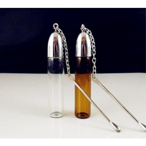 2016 New Mini sealed container storage moisture-proof glass bottle storage bins with A metal spoon two colours available