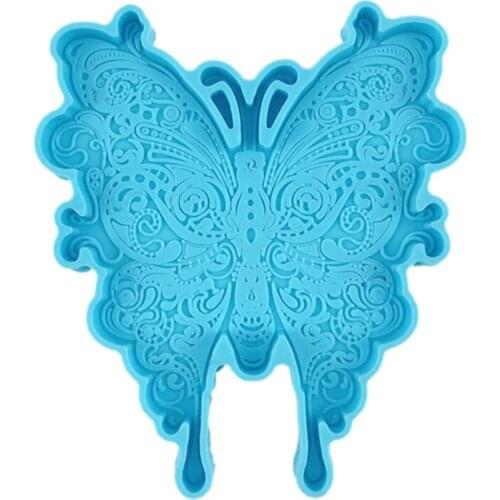 2021 New Creative Butterfly Coaster Epoxy Resin Mold Cup Mat Silicone Mould DIY Handmade Crafts Home Decoration Casting Tools