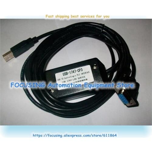 New USB-1747-CP3 For AB SLC PLC Programming Cable Usb 1747 CP3 1747-CP3 for SLC5/03 SLC5/04 SLC5/05 1769 PLC Cable