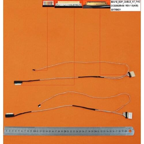 New Original LCD LED Video Flex for Dell 15MR-7748S 15-5557 5455 5545 5547 5548 30pin,ORG PN:DC02002BV00 0J0243