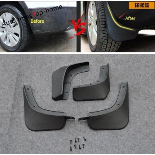 Yimaautotrims Front + Rear Mud Flaps Guards Fenders Mudguard 4 Pcs Fit For Suzuki Sx4 s-cross 2014 - 2020 / Protection Kit
