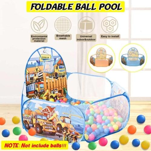 Portable Baby Playpen Children Ball Pit with Basketball Hoop Kids Dry Ball Pool Folding Indoor Outdoor Ballenbak Toys