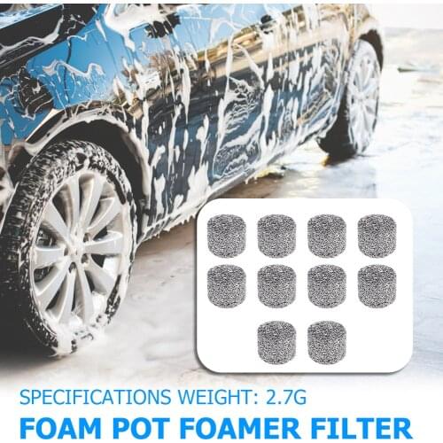 10pcs/set Stainless Steel Foam Lance Mesh Filters For Car Cleaning Accessories 3.7g/2.7g Wash Foam Cannon Lance Mesh Tablet