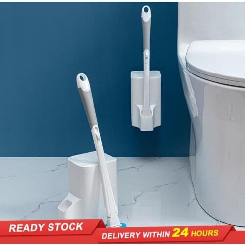 Disposable toilet brush set disposable household long handle no dead ends toilet brush for washing toilet brush cleaning tool
