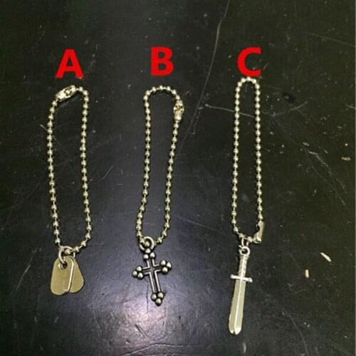 In Stock 1/6 Scale Figure Scene Accessory Cross Necklace Sword Dog Tag Model for 12'' Action Figure Body