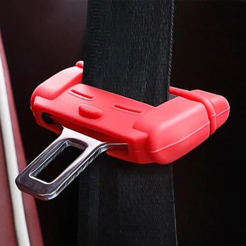SDAO Silicone Car Seat Belt Buckle Covers Clip Anti-Scratch Cover Auto Safety Button Interior Accessories Car-Styling Universal