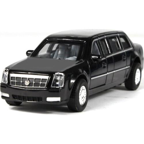 Car toy Vehicles 5-7 Years Obama President Handsome Metal Alloy Model Car Models Extended Edition Cadillac Toys Child Funny