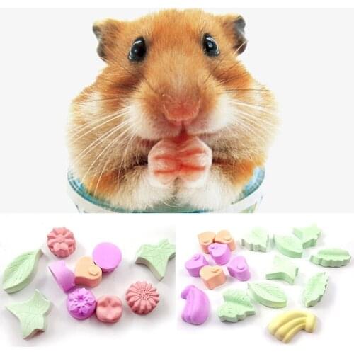 Pet Molar Stone Toys Hamster Rabbit Mineral Fruit Flavor Volcanic Grinding Stone Small Animal Chew Molar Stone