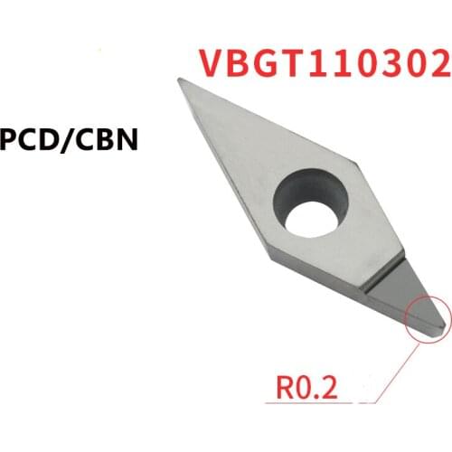 1PC VBGT110302 VBMT110304 VCMT110304 VCGT110304 VCGT110301 PCD CBN CNC lathe Diamond insert High Hardness Cutter Blade for SVJCR