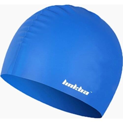 2PCS Men Outdoor Sport Swimming Hat Silicone with Ear Swim Cap for Seaside Men Eco-Friendly