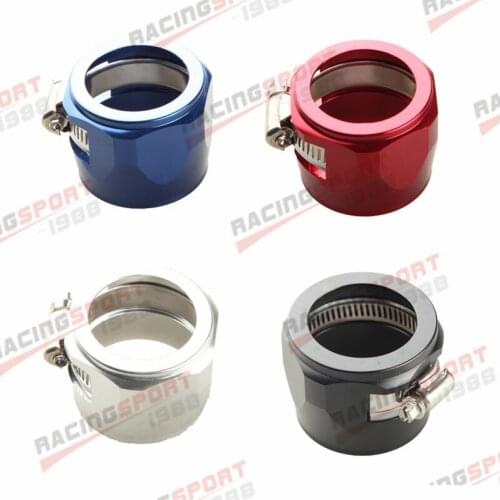-24AN 24AN AN24 HEX Finishers Fuel Hose Clamp Aluminum