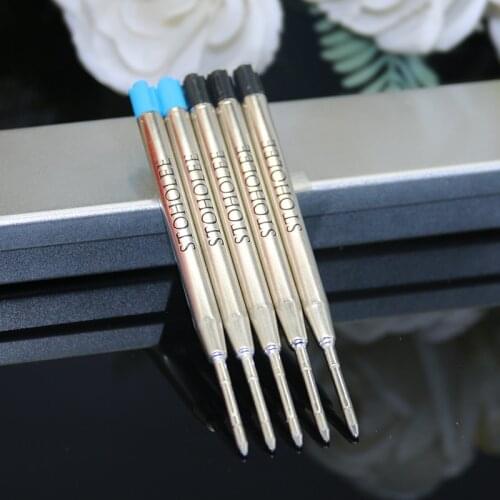 5PCS Black Refill for Roller Ball Pen Top Quality Gel Pen Cartridge Replaceable Refills