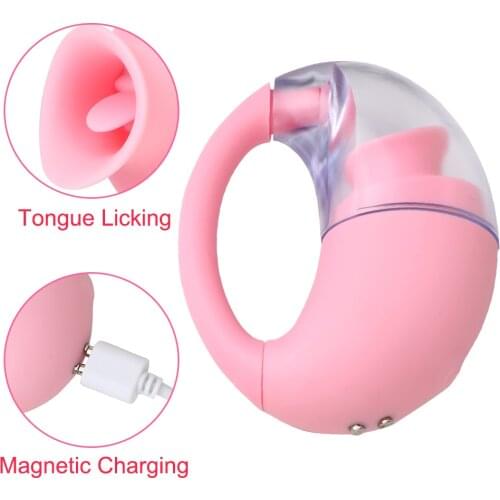 7 Speed Egg Vibrator Tongue Oral Licking Vibrator Adult Product G-spot Massager Clitoris Stimulator Sex Toys for Women