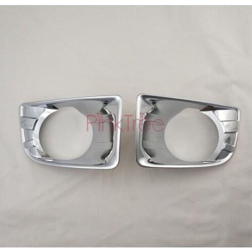 Accessories For ISUZU DMAX 2012 2013 2014 Chrome Front Fog Lamp Cover Car Styling