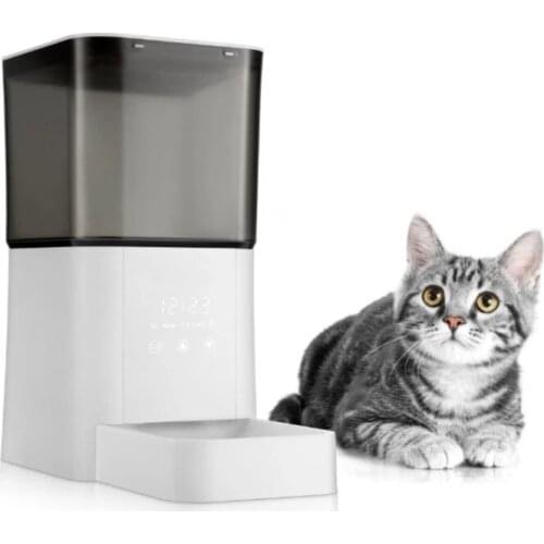 6.5L Automatic Pet Feeders With Touch Screen Operation Dog Food Bowl Auto Cat Timer Food Dispenser Pet Large Feeding Dispenser