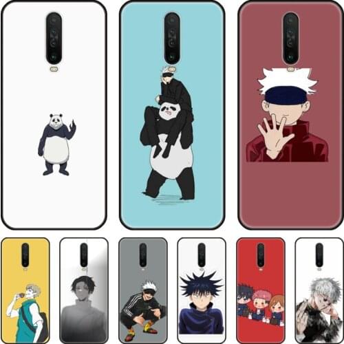Japanese anime Phone Case For XiaoMi Redmi Note 10S 9S 8 7 6 A Pro Anime Black Cover Silicone Back Pretty tpu