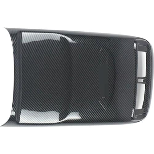 For Honda CRV CR-V 2017-2021 Rear Armrest Air Conditioning Outlet Anti-Kick Cover Trim Pad Carbon Fiber Accessories