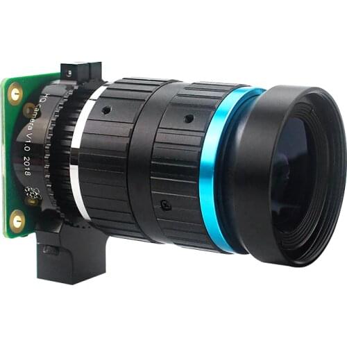 Raspberry Pi 4 High Quality Camera 12.3MP IMX477 Sensor with 6mm Wide Angle Lens or 16mm Telephoto Lens Optional Support RPI 3/0