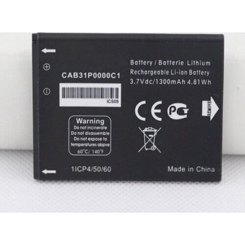 2pcs/Lot ISUNOO CAB31P0000C1 13000mAh 3.7V Li-ion Phone battery for Alcatel One Touch Mobile Battery