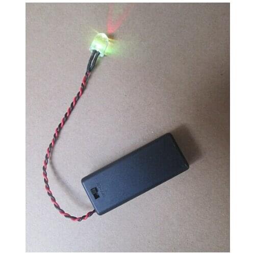 MIX 10pcs/lot Fast Flashing 10mm LED With 2AAA Battery Pack & Switch For Christmas Day, Led Electronic Candle