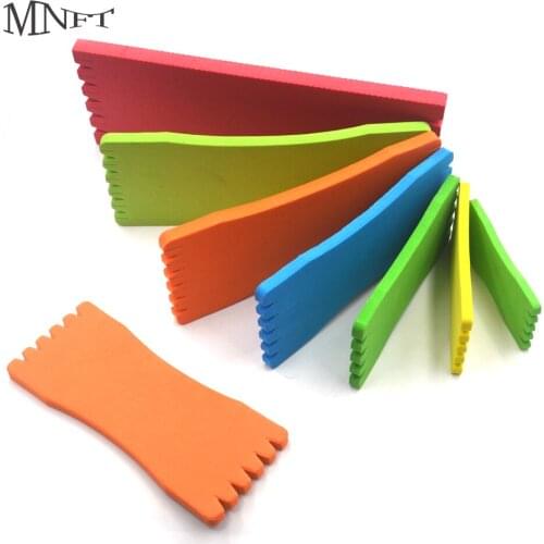 MNFT 1Pack Foam EVA Rig Winders Sabiki Fishing Hook Lure Line Feathers Storage Board 7 Size Options