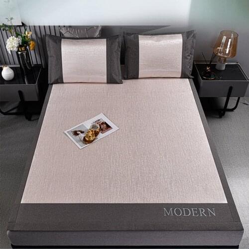 New ice silk mat three-piece set can be washed folded summer soft mattresses household spring summer air-conditioning mattress