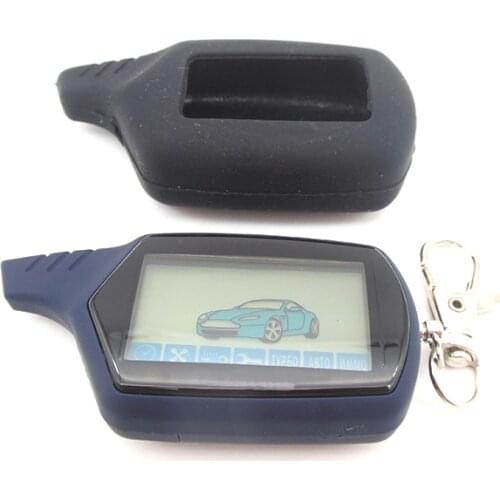 A91 LCD remote controller for 2 way car alarm starline 91 engine starter starline A91 fob keychain/lcd body remote free shipping