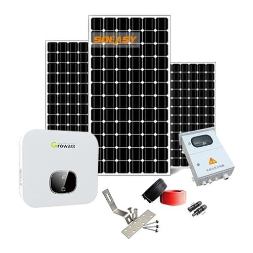 Soeasy On Grid 5kw Electrical Power System 3kw 5.5kw Solar Panel Support 400V